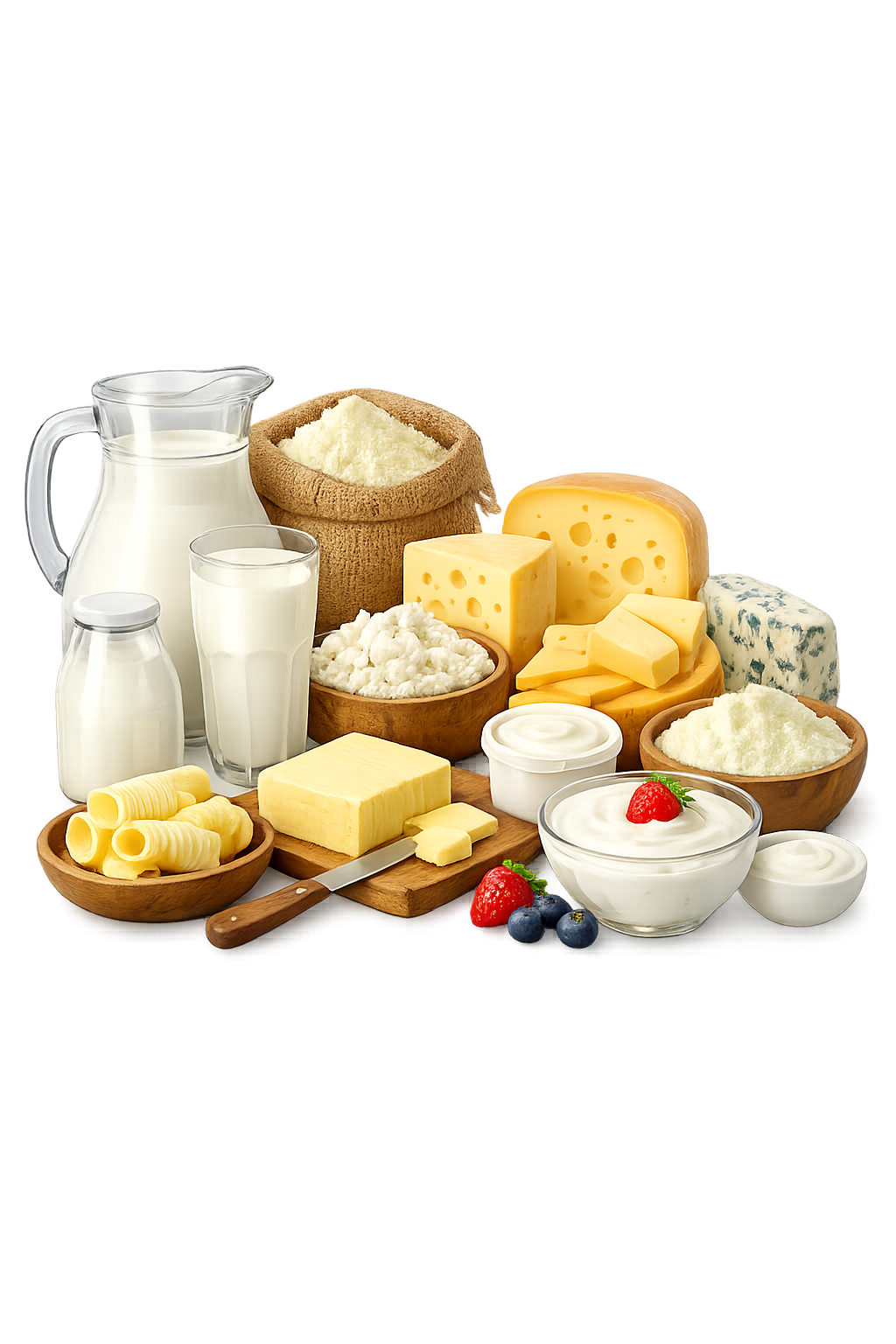 Dairy processing industry machinery and hygienic conveyor systems