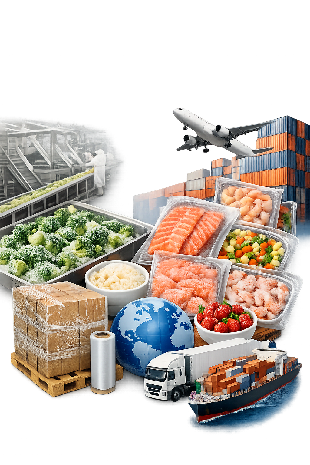 Export food processing machinery for international food manufacturing plants