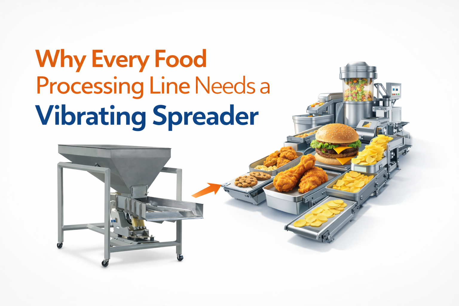 Why Every Food Processing Line Needs a Vibrating Spreader