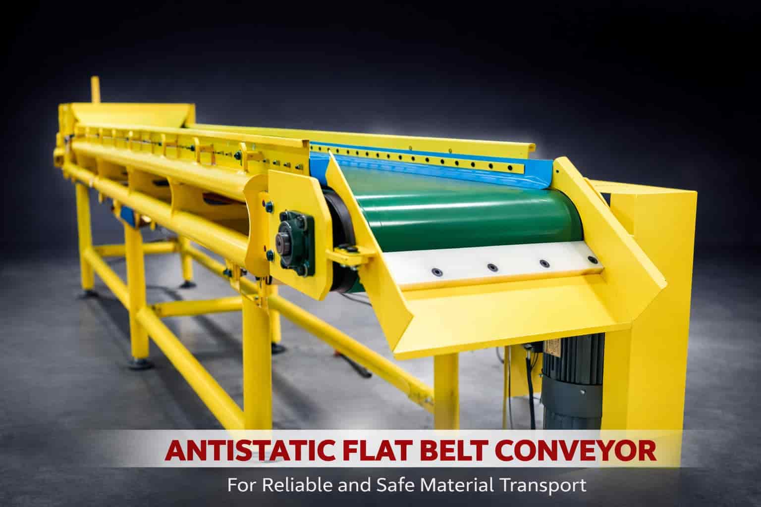 Antistatic Flat Belt Conveyor Manufacturer India