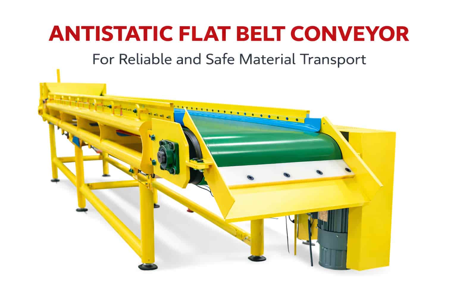 Antistatic Flat Belt Conveyor Manufacturer Pune ESD Safe Conveyor System