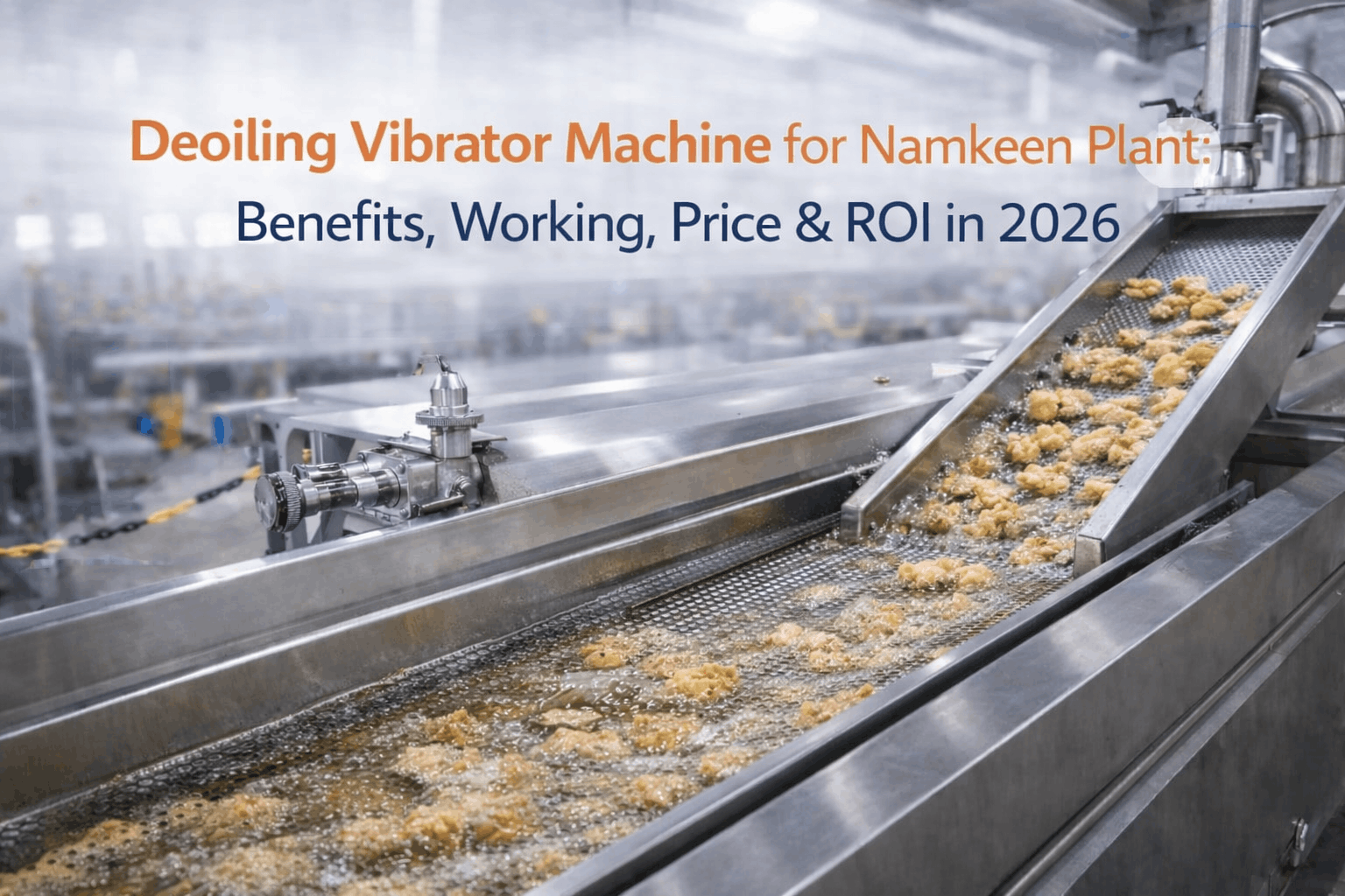 Deoiling Vibrator Machine for Namkeen Plant: Benefits, Working, Price & ROI in 2026