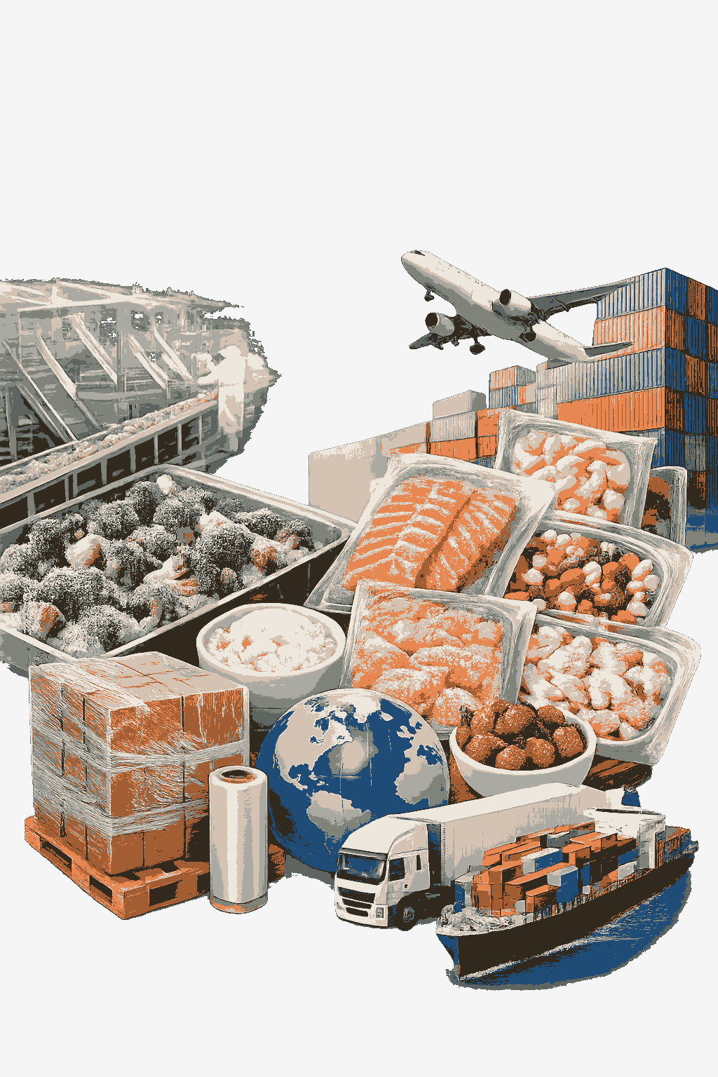 Export food processing machinery for international food manufacturing plants