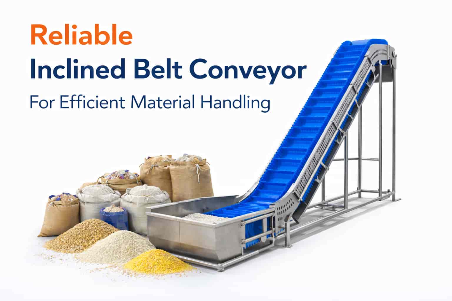 Inclined Belt Conveyor with Bag Tilter Manufacturer Pune Bag Unloading Conveyor System