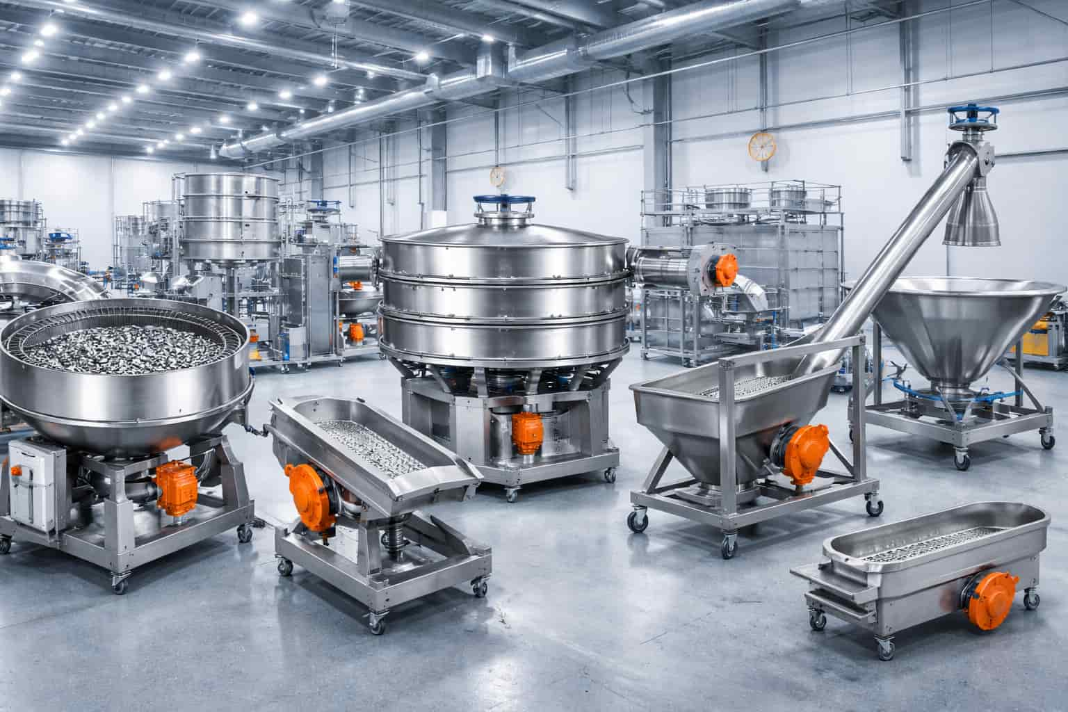 Industrial Processing Equipment in Sleek Factory