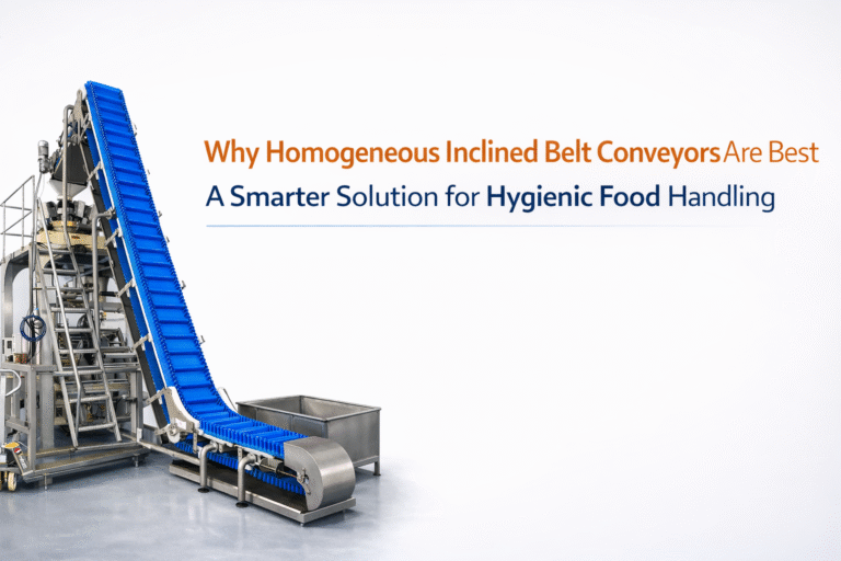Why Homogeneous Inclined Belt Conveyors Are Best for Hygienic Food Handling