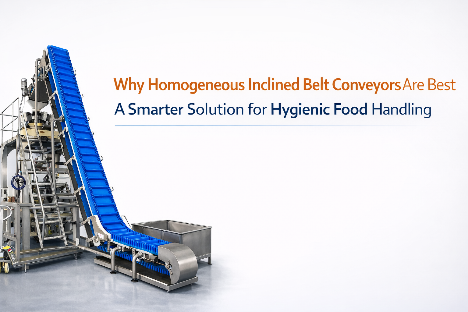 Why Homogeneous Inclined Belt Conveyors Are Best for Hygienic Food Handling