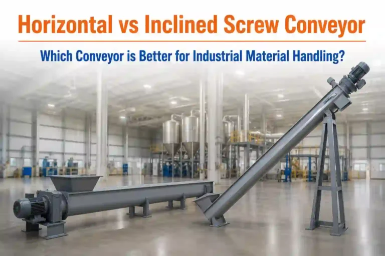 Horizontal vs Inclined Screw Conveyor - Which Conveyor is Better for Industrial Material Handling? 6 Horizontal vs Inclined Screw Conveyor yuga we100