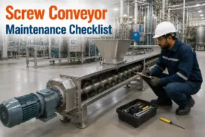 Screw Conveyor Maintenance Checklist.