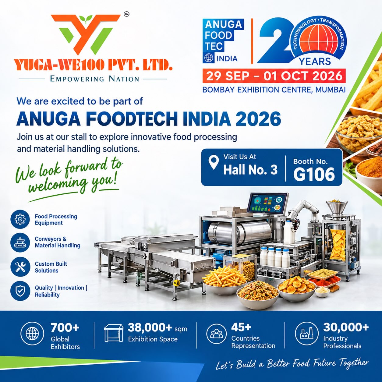 YUGA-WE100 at ANUGA FOODTEC INDIA 2026